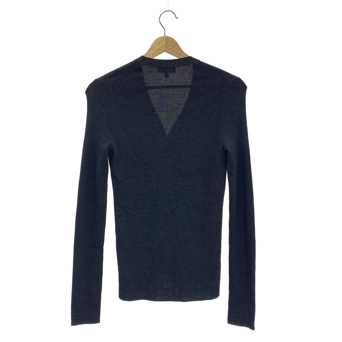 理論 | Regal 羊毛 Micro Cardi B 針織開襟衫 | S 碼 | 炭灰色 | 女款