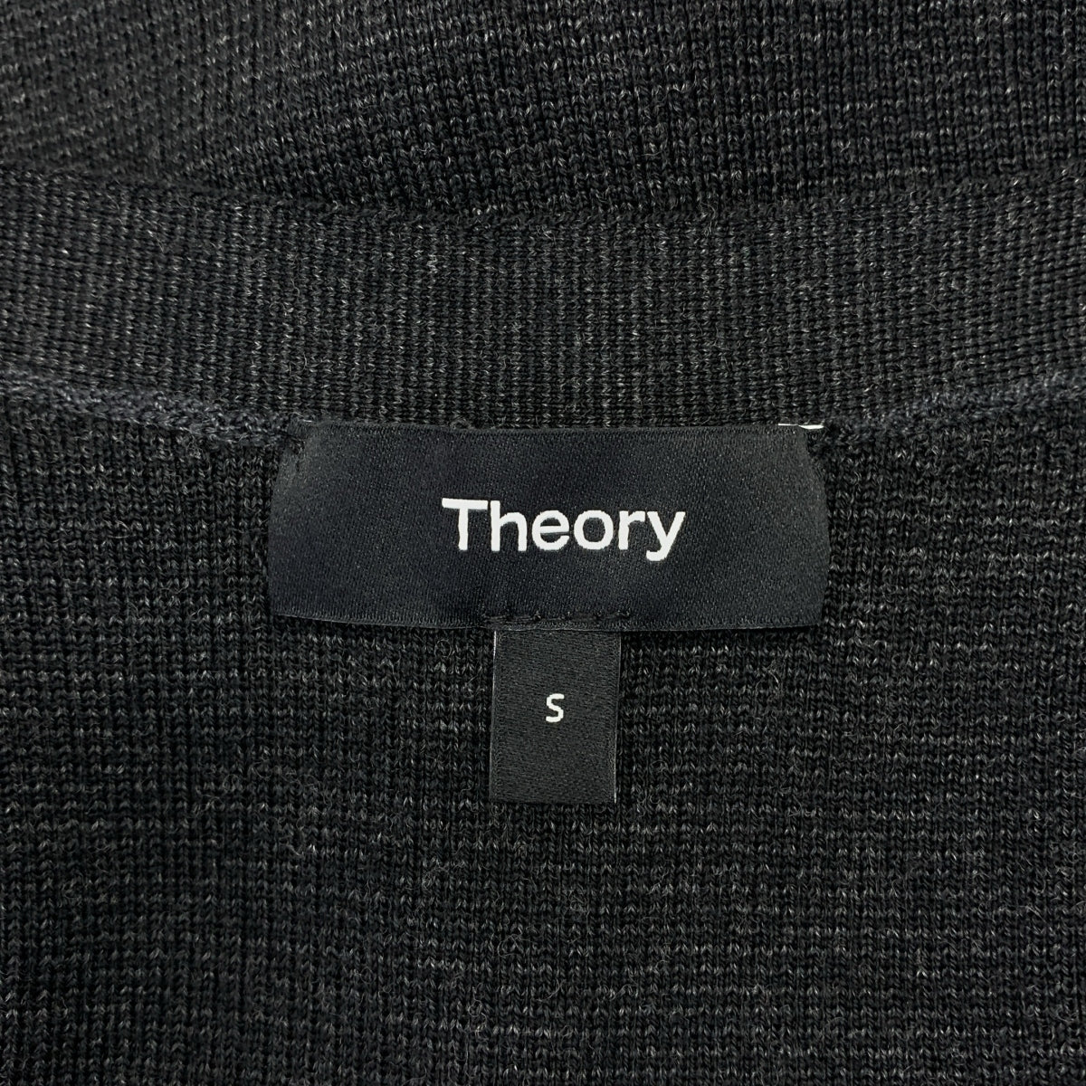 理論 | Regal 羊毛 Micro Cardi B 針織開襟衫 | S 碼 | 炭灰色 | 女款