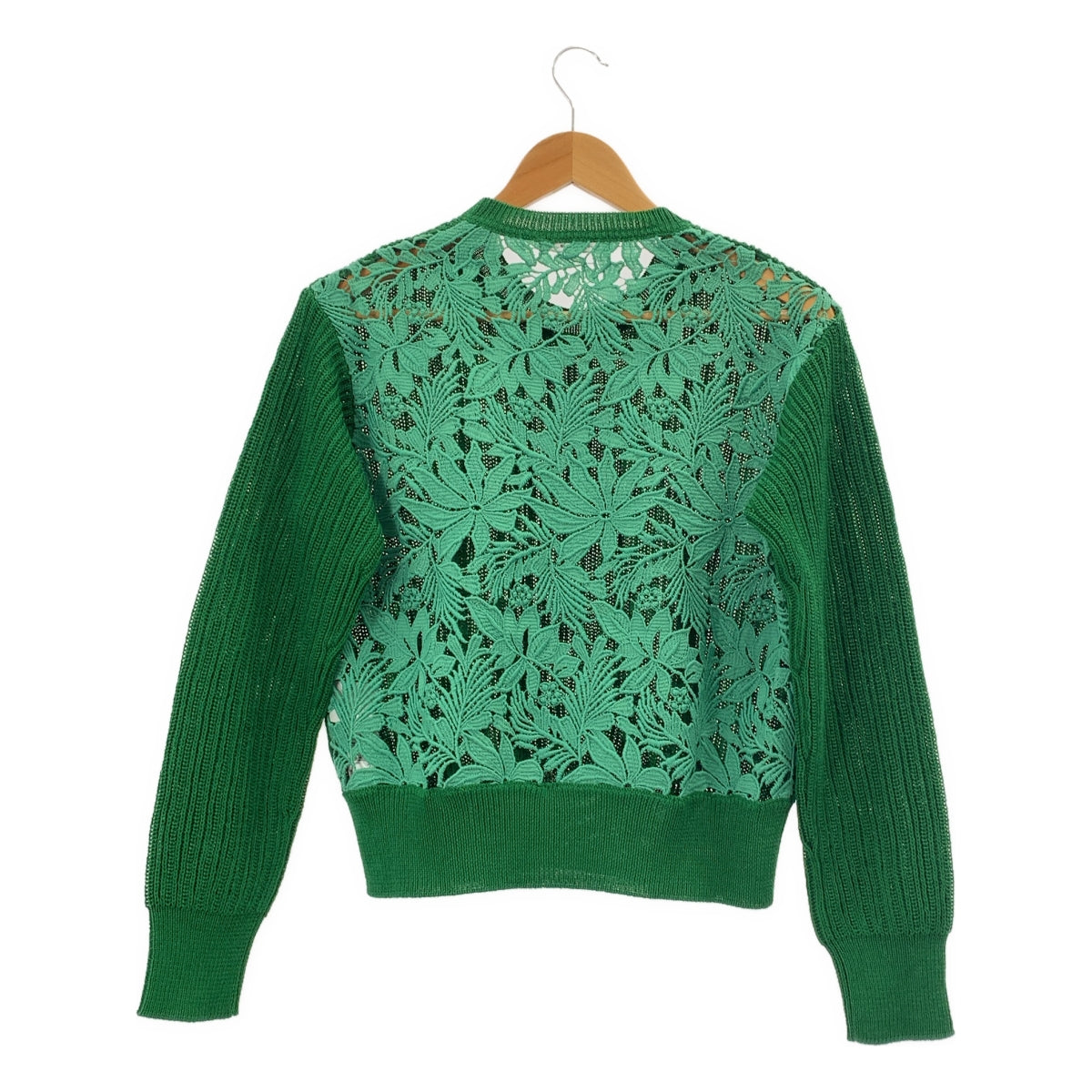 BEIGE， / ベイジ | GARDENIA / コットン バックカットワークレース ニット | 4 | レディース