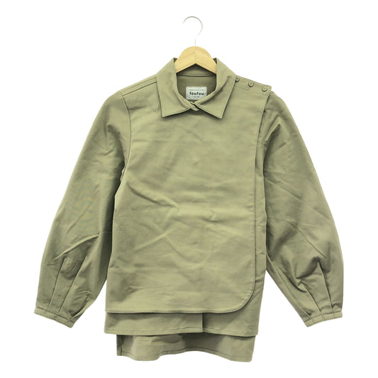 foufou / フーフー | shirts collar flap blouse / シャツカラーフラップブラウス |