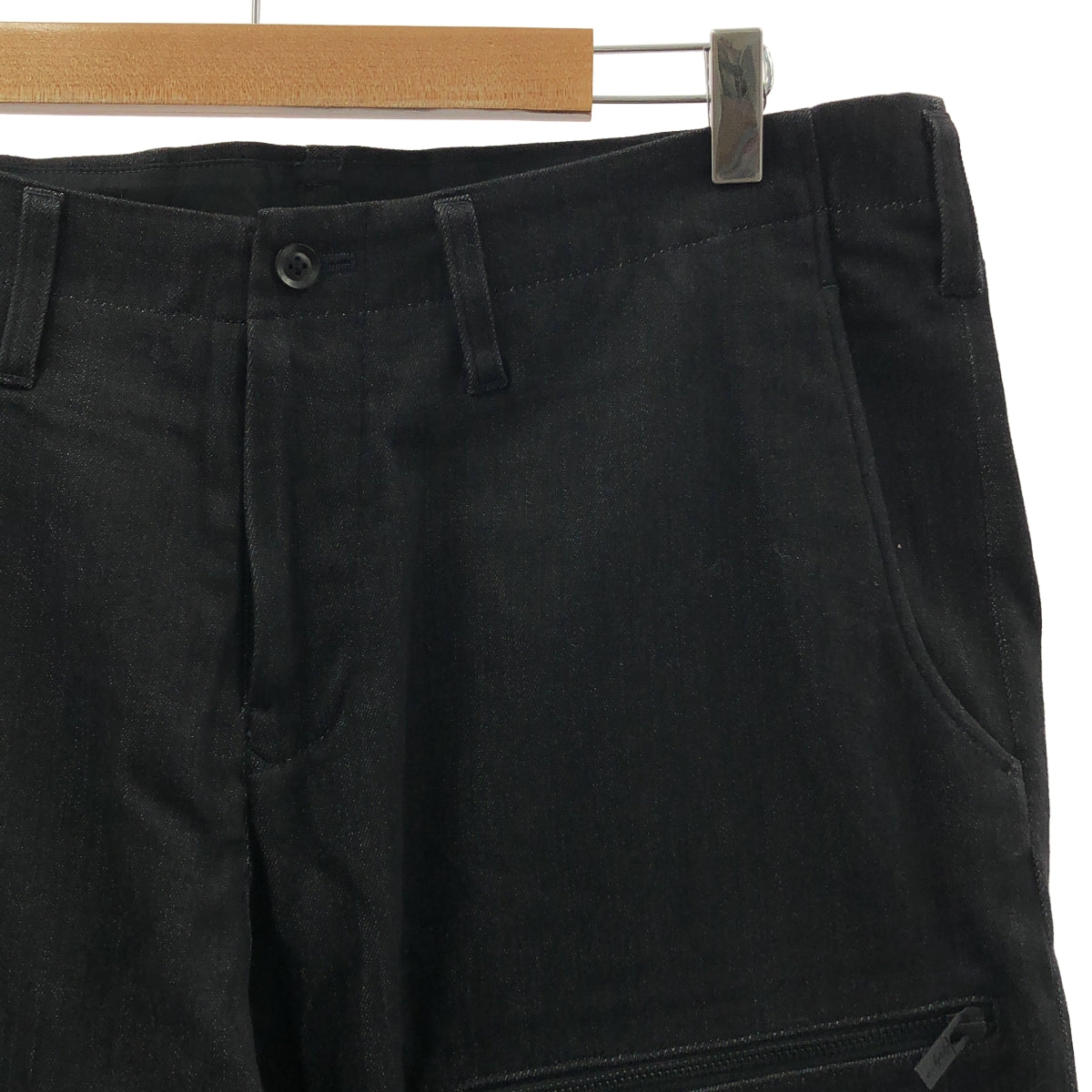 YOHJI YAMAMOTO POUR HOMME / ヨウジヤマモトプールオム | 2018AW | レーヨン混 左ファスナー ポケット デニムパンツ | 3 | メンズ