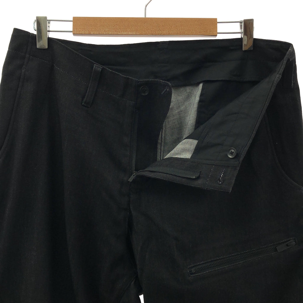 YOHJI YAMAMOTO POUR HOMME / ヨウジヤマモトプールオム | 2018AW | レーヨン混 左ファスナー ポケット デニムパンツ | 3 | メンズ