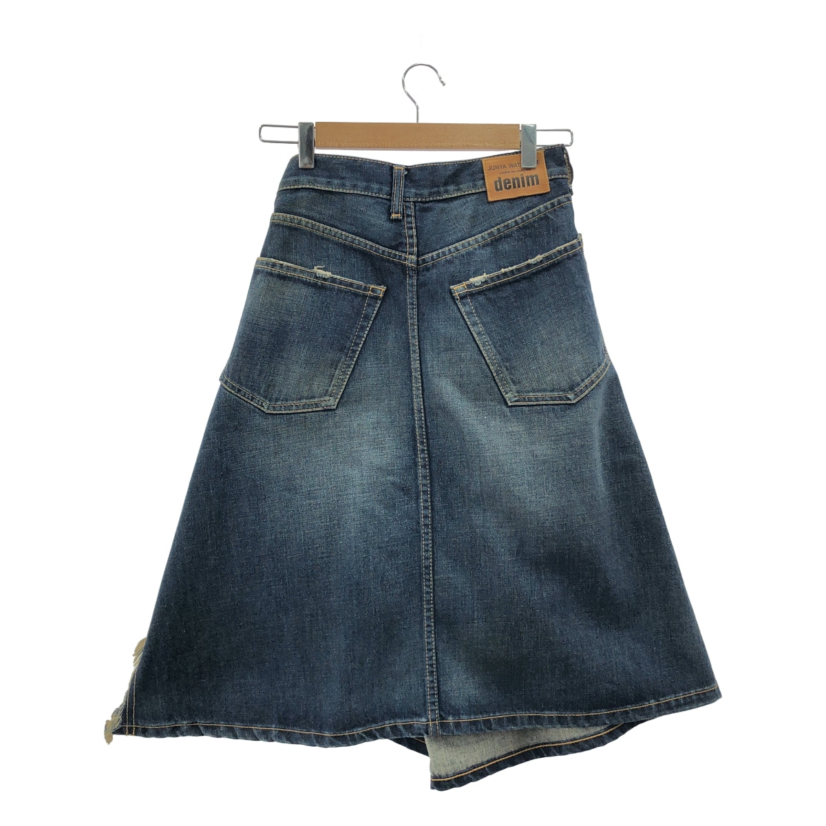 JUNYA WATANABE COMME des GARCONS / Junya Watanabe | [牛仔] 破洞側拉鍊重構牛仔半身裙 | M | 女款