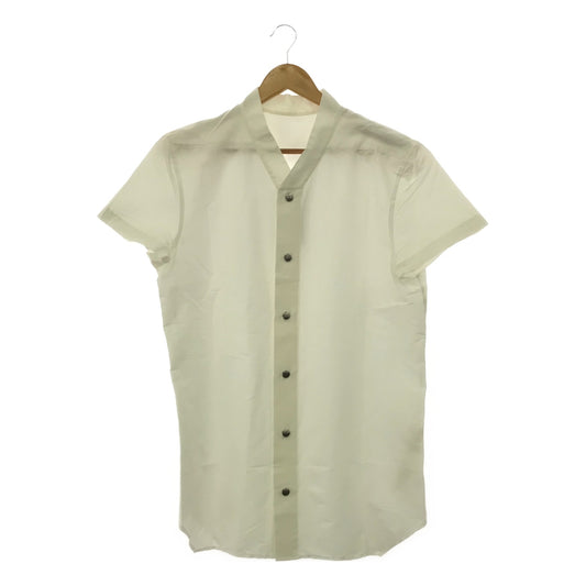 Rick Owens / リックオウエンス | 2020SS | SHORT SLEEVE GOLF SHIRT コットン シルク 半袖 ゴルフシャツ | 50 | メンズ