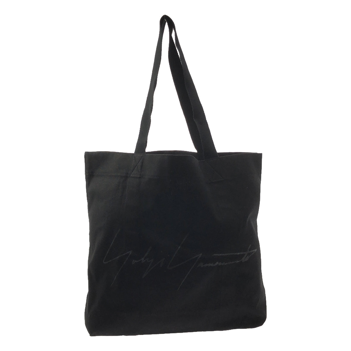 [미품] YOHJI YAMAMOTO POUR HOMME / 요우지야마모토풀 옴므 | NOVELTY TOTE BAG / 시그니처 로고 토트 백 / 유니섹스 | 블랙 | 남성