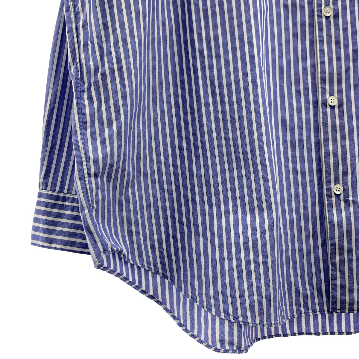 N.HOOLYWOOD / 엔 할리우드 | × ALBINI / 알비니 스트라이프 오버 실루엣 셔츠 | 40 | 남성