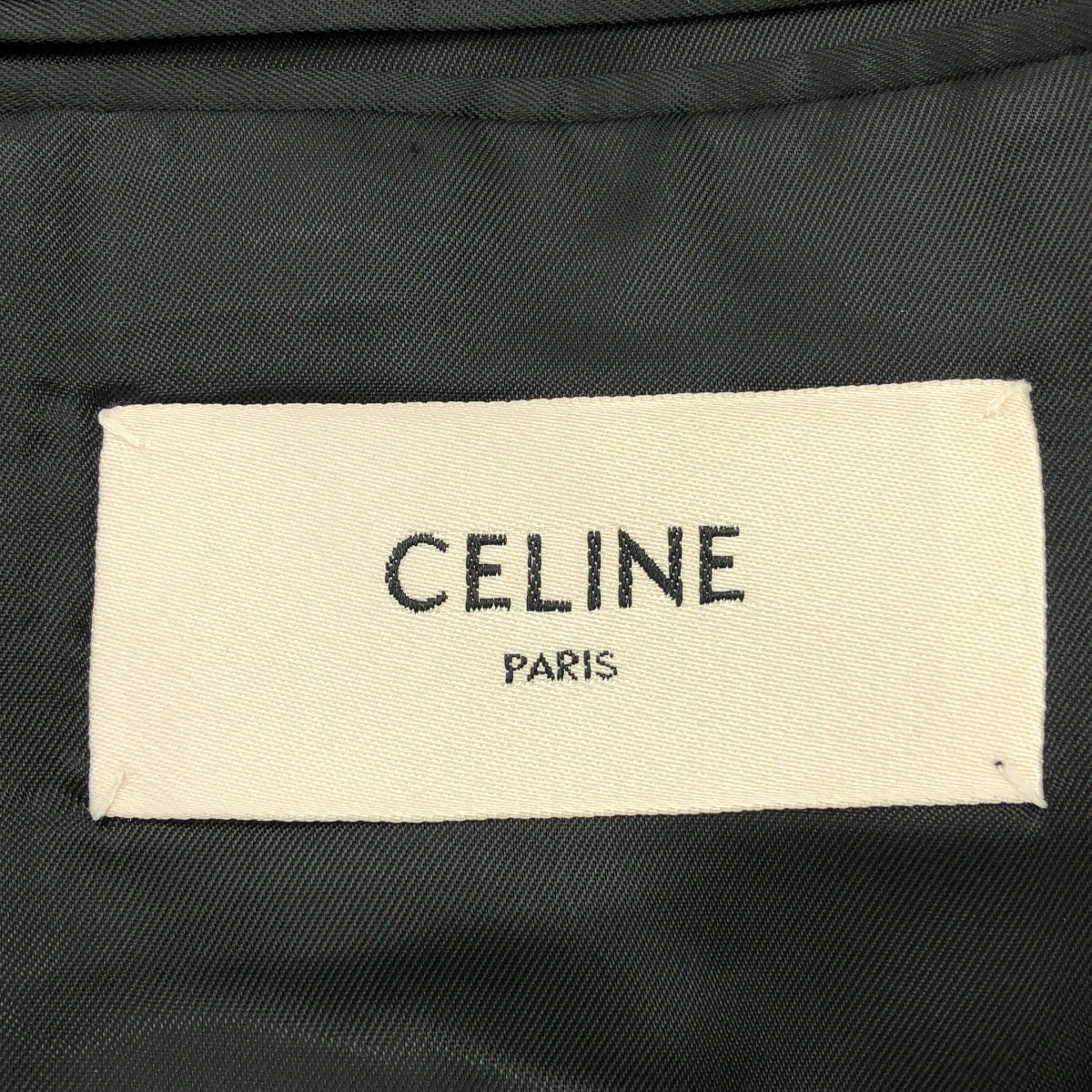 CELINE | 尖領長版長方形外套 | 全襯裡尖領長款長方形剪裁外套 | 尺寸 34 | 女款