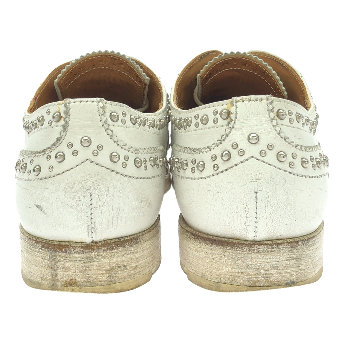 Church's / Church's | BURWOOD MET 2 Studded Leather Shoes | 36 | White | Women's