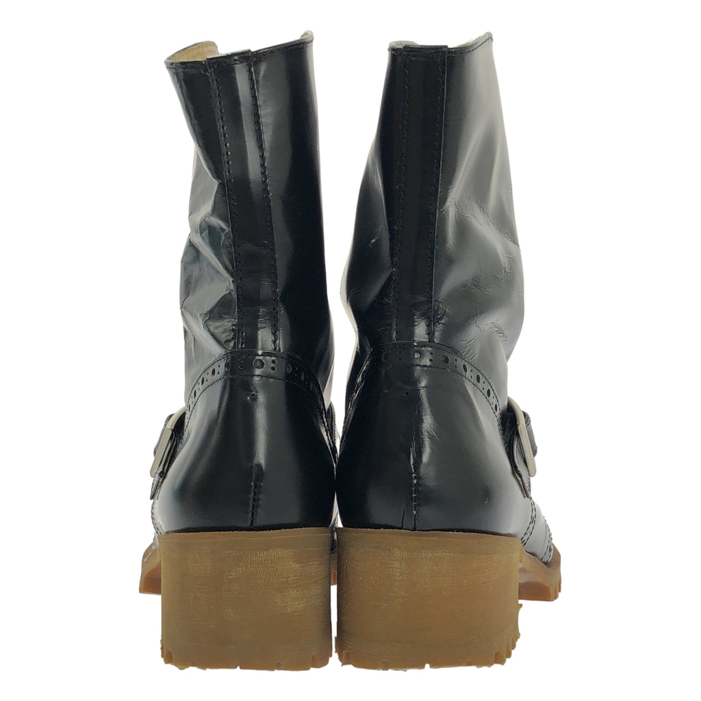 COMME des GARÇONS | 經編針織布料皮革帶翼尖靴 |尺寸 23.5 公分 |女性的