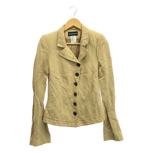 ANN DEMEULEMEESTER | Asymmetrical wool jacket | 36 | Beige | Women's