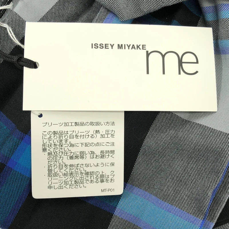 me ISSEY MIYAKE / ミーイッセイミヤケ | 2025AW | チェック アジャスター プリーツ ワイドパンツ |