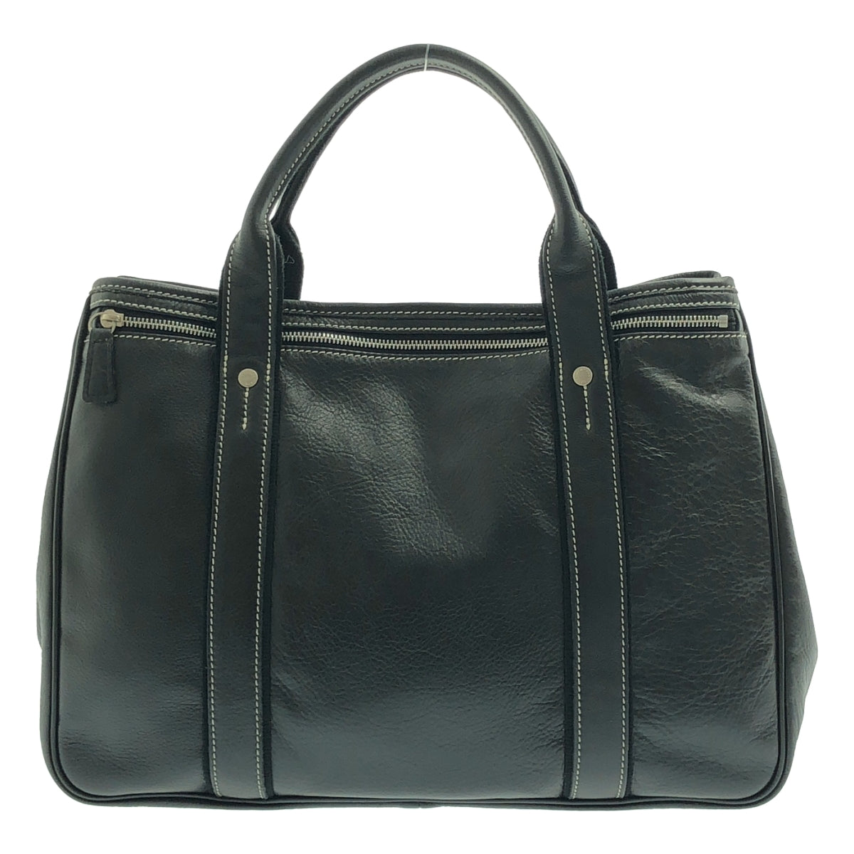 Longchamp / 롱샨 | 가죽 포켓 핸드 토트 백 / 로고 총 안감 |