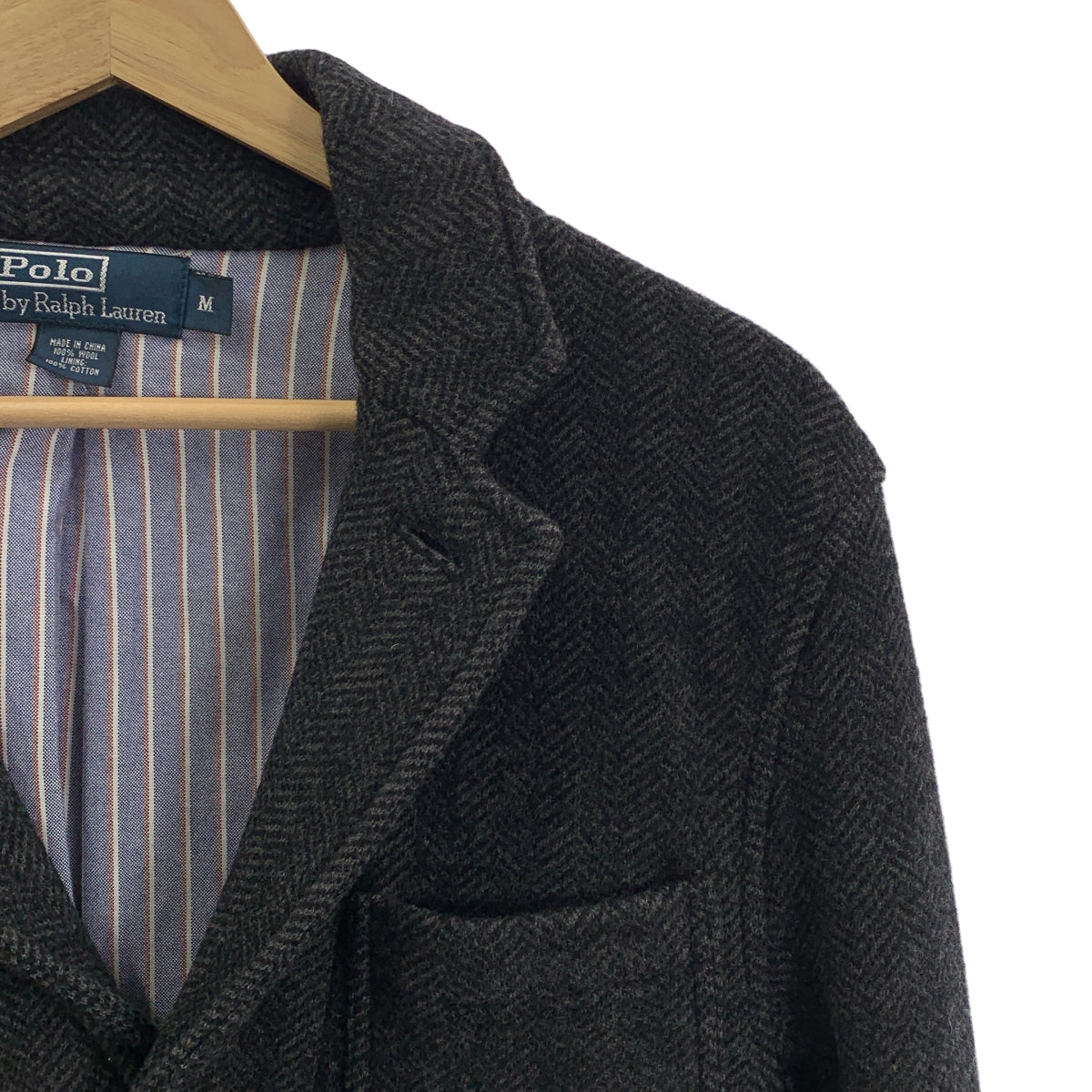 POLO BY RALPH LAUREN / ポロバイラルフローレン | ウール ヘリンボーン テーラードジャケット | M | メンズ