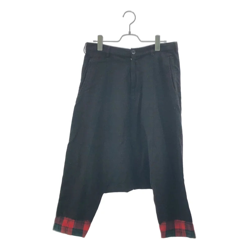 BLACK COMME des GARCONS / ブラックコムデギャルソン | ウール 縮絨 脱色 サルエルパンツ | XS | レディース