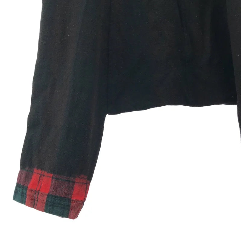 BLACK COMME des GARCONS / ブラックコムデギャルソン | ウール 縮絨 脱色 サルエルパンツ | XS | レディース