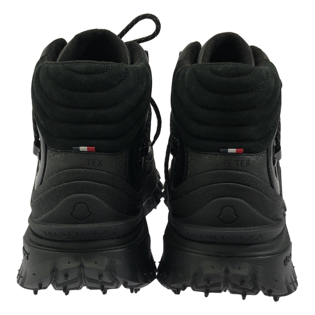【新品】  MONCLER / モンクレール | TRAILGRIP GTX レザー ハイトップ スニーカー | 46 | ブラック | メンズ