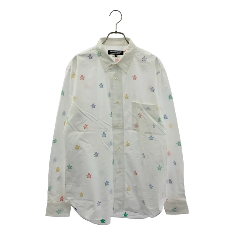 COMME des GARCONS HOMME DEUX / 꼼데가르송옴므듀 | 2023SS | 스타 올오버 패턴 코튼 스탠더드 셔츠 | M | 남성