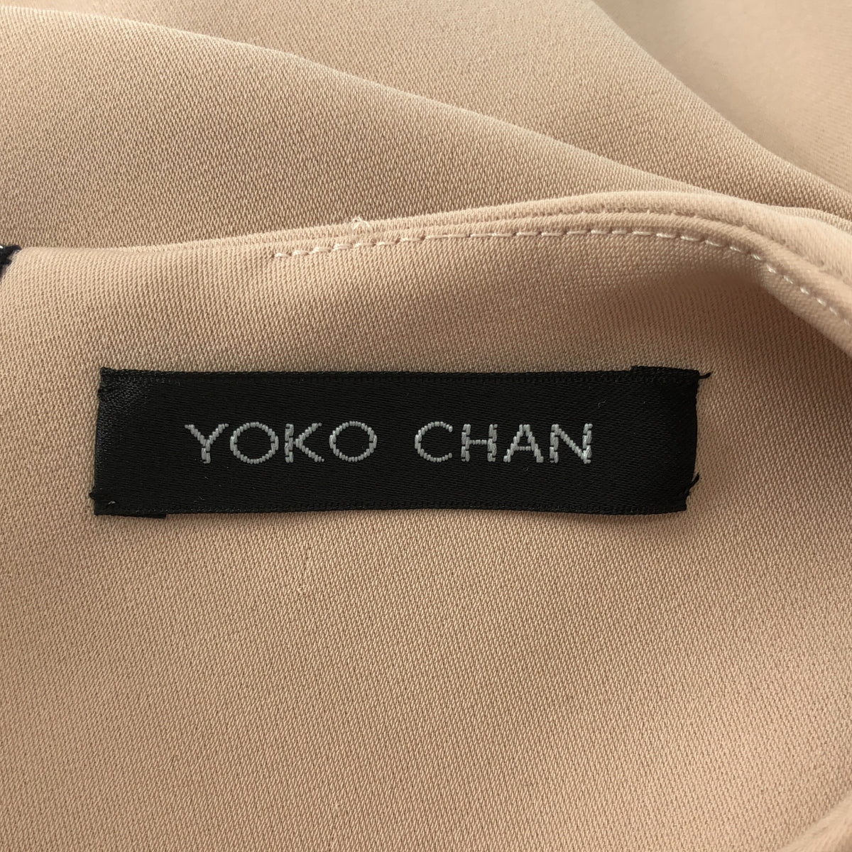 【美品】  YOKO CHAN / ヨーコチャン | ヘムピンセット ドレス ノースリーブ ワンピース | 38 | ベージュ | レディース