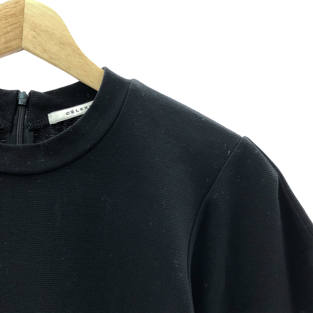 Deuxieme Classe / 두지엠 클래스 | 2023AW | 【 CELERI / 셀리 】 다이어 슬리브 풀오버 컷소우 | F | 블랙 | 여성