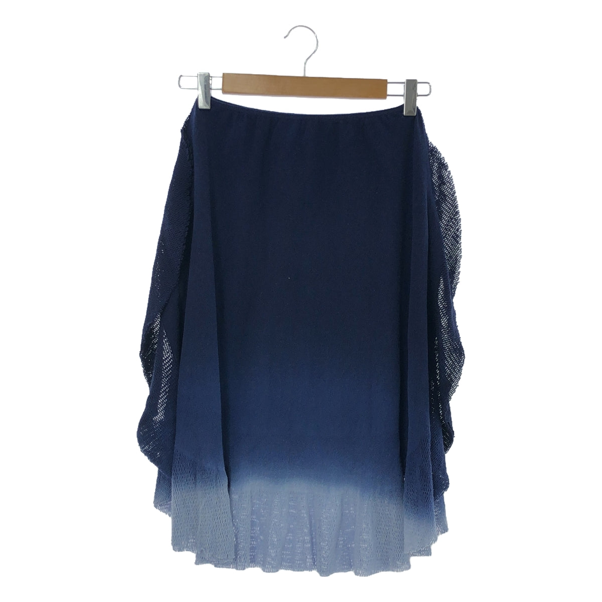 ISSEY MIYAKE / Issey Miyake | A-POC / Deformed elastic waist indigo gradient skirt | 2 | Blue | Women's