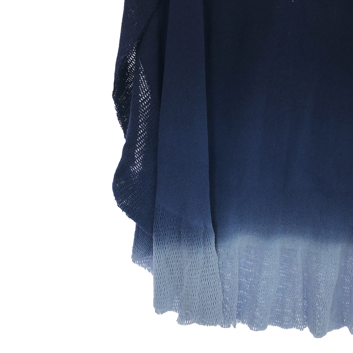 ISSEY MIYAKE / Issey Miyake | A-POC / Deformed elastic waist indigo gradient skirt | 2 | Blue | Women's