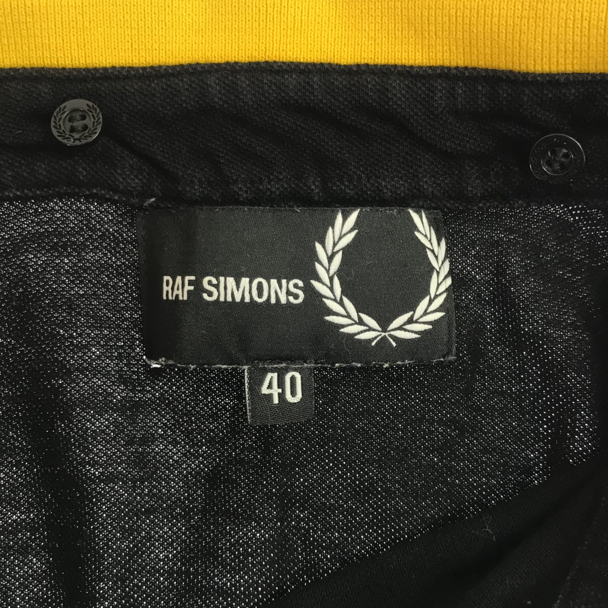 RAF SIMONS / Raf Simons | × FRED PERRY Detachable collar logo embroidered short sleeve polo shirt | 40 | Men's