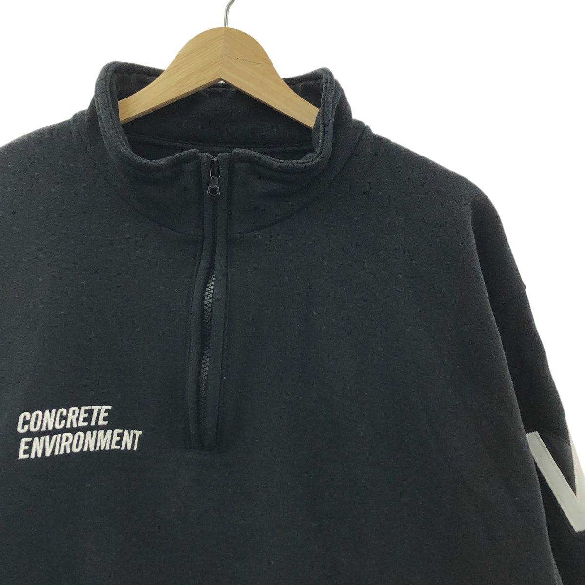 WTAPS / ダブルタップス | 2024SS | DEPST SWEATER COTTON. ENVIRONMENT ハーフジップ スウェット | 3 | ブラック | メンズ
