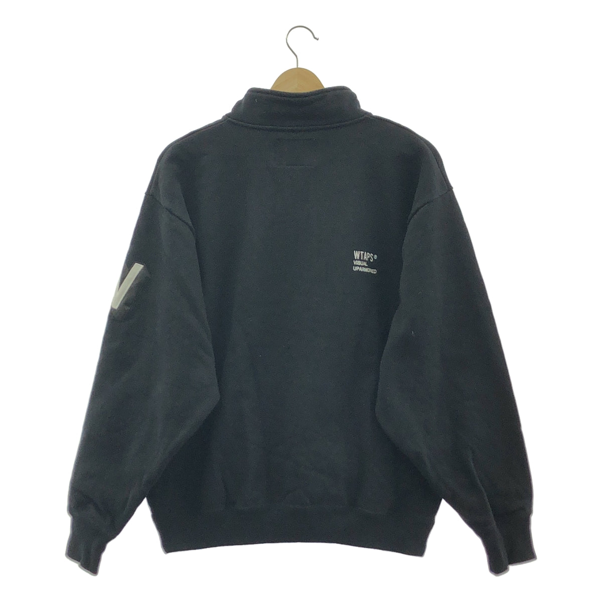 WTAPS / ダブルタップス | 2024SS | DEPST SWEATER COTTON. ENVIRONMENT ハーフジップ スウェット | 3 | ブラック | メンズ