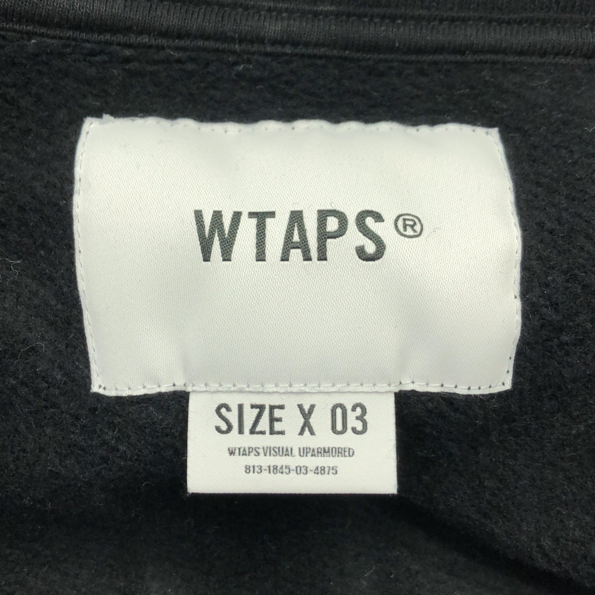 WTAPS / ダブルタップス | 2024SS | DEPST SWEATER COTTON. ENVIRONMENT ハーフジップ スウェット | 3 | ブラック | メンズ