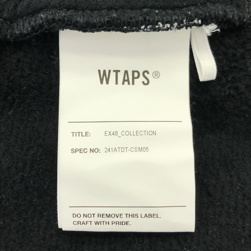 WTAPS / ダブルタップス | 2024SS | DEPST SWEATER COTTON. ENVIRONMENT ハーフジップ スウェット | 3 | ブラック | メンズ