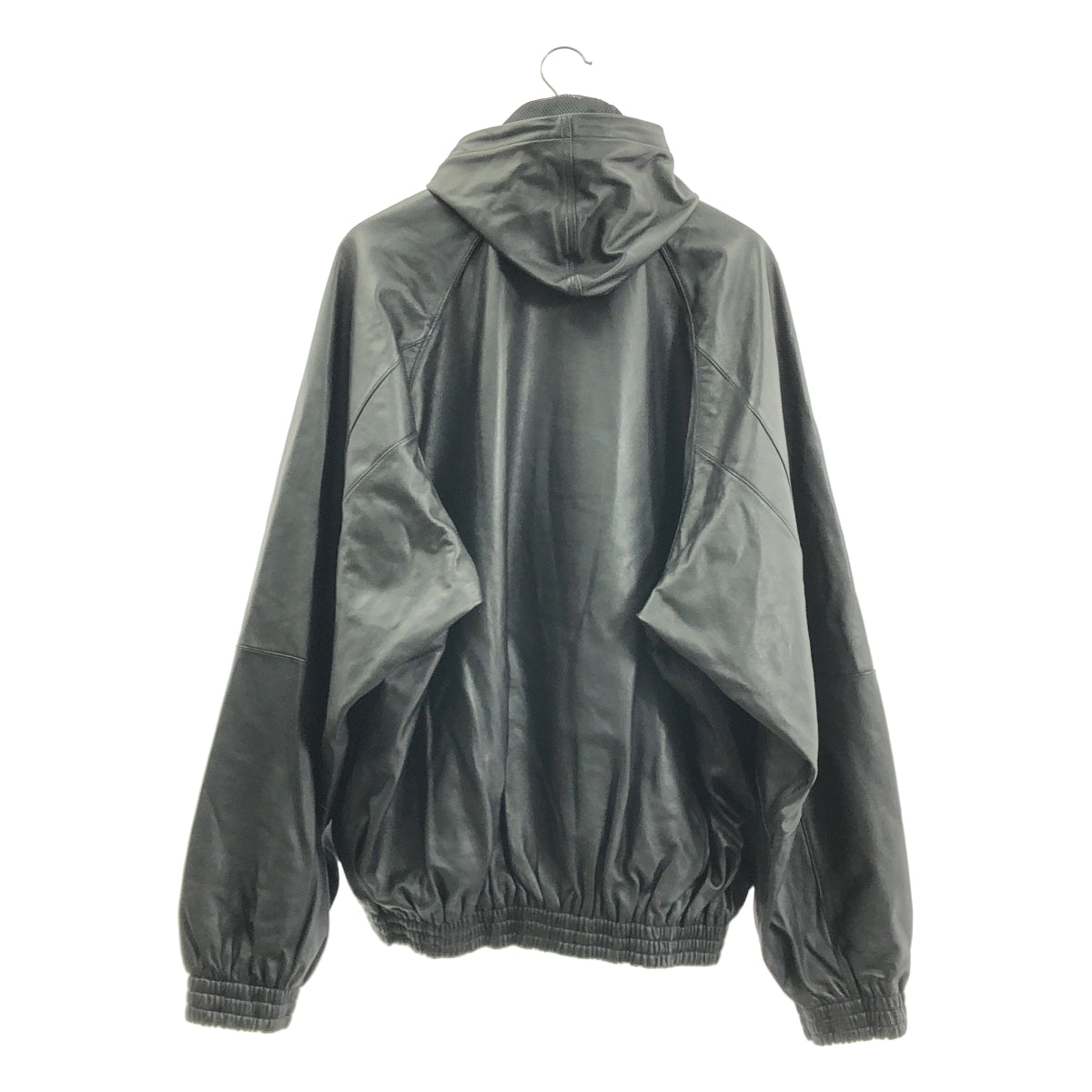 BALENCIAGA / バレンシアガ | 3B SPORTS ICON TRACKSUIT JACKET ラムレザー オーバーサイズ スポーツロゴ トラックスーツ  ジャケット | 2 | メンズ