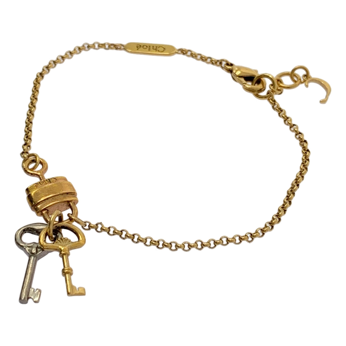Chloe / クロエ | パドロック キー モチーフ チェーンブレスレット |