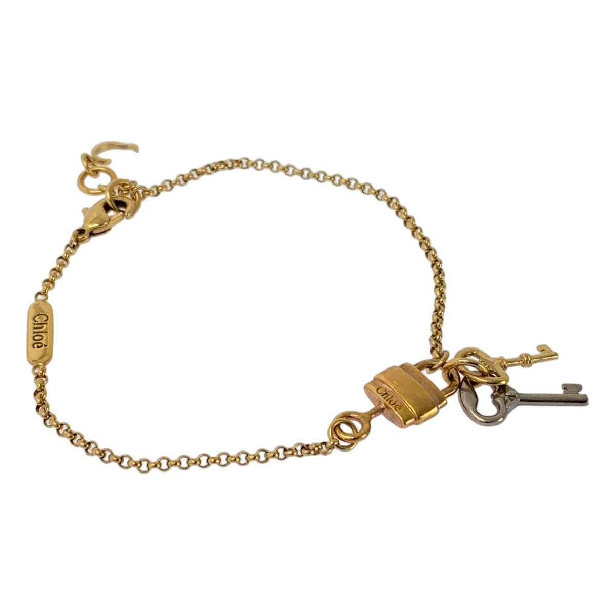 Chloe / クロエ | パドロック キー モチーフ チェーンブレスレット |