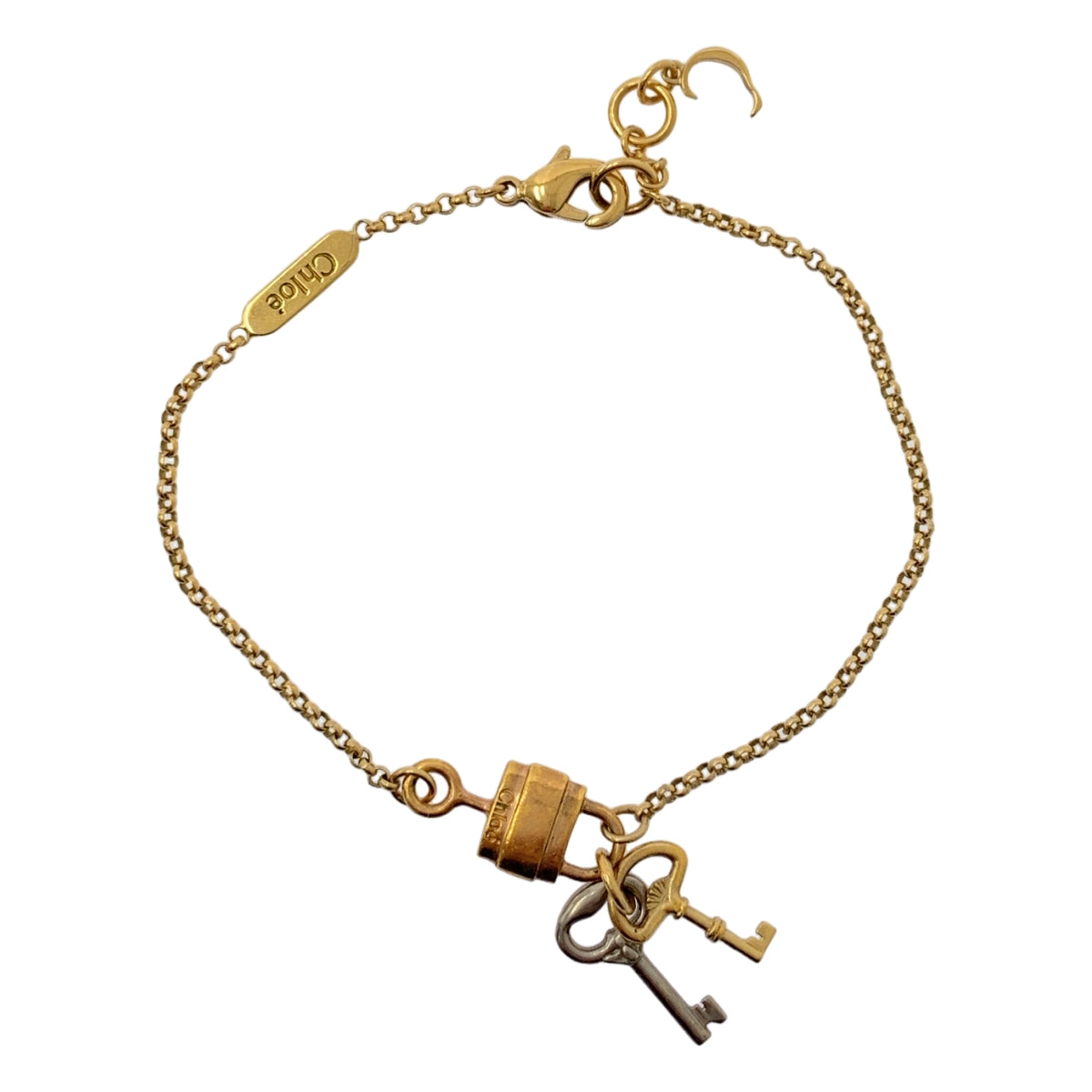 Chloe / クロエ | パドロック キー モチーフ チェーンブレスレット |