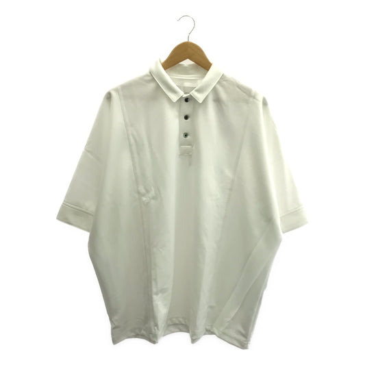 【新品】  prasthana / プラスターナ | dolman sleeve big polo ポロシャツ | M | ホワイト | メンズ