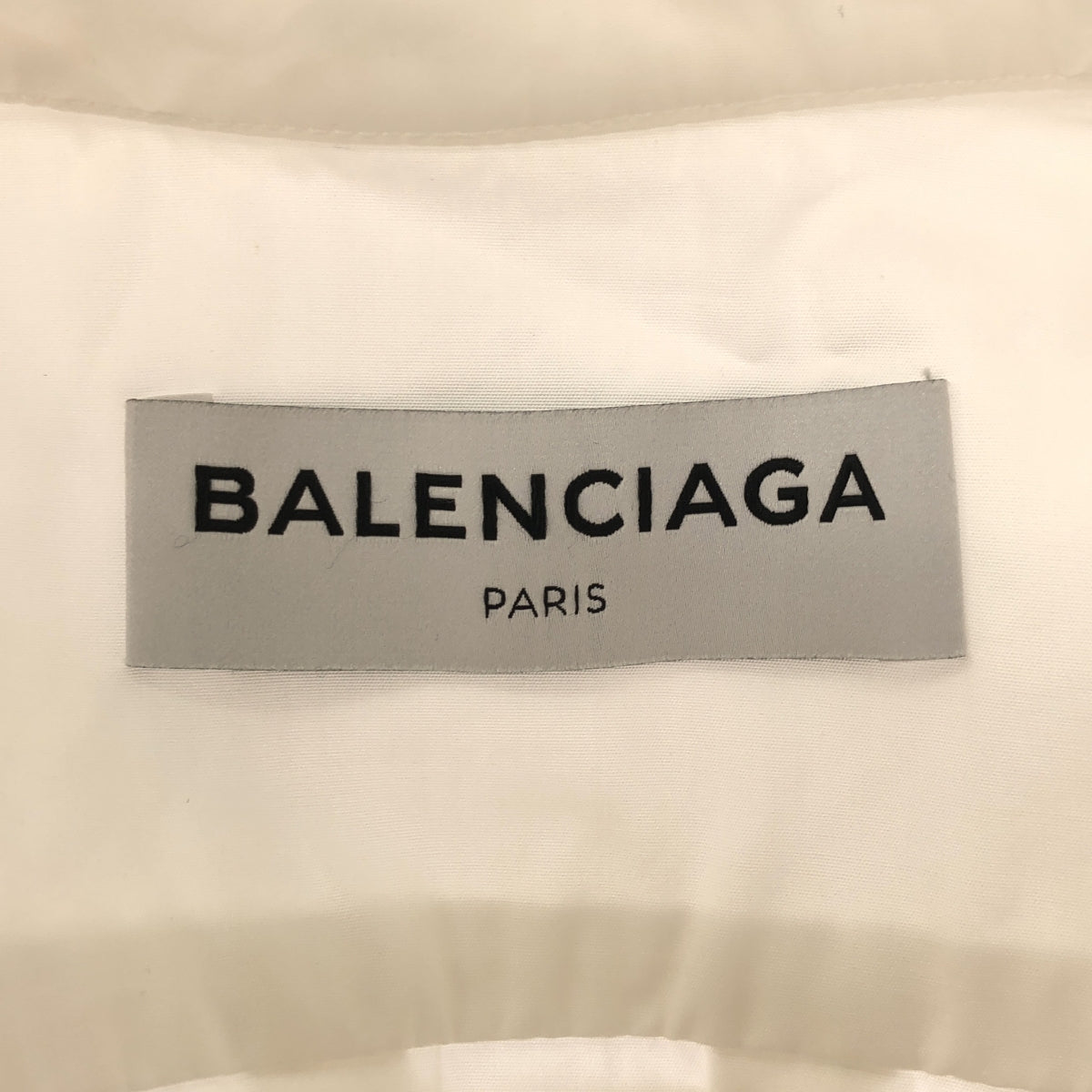 BALENCIAGA / 발렌시아가 | 빅 컬러 오버 셔츠 블라우스 | 34 | 화이트 | 여성