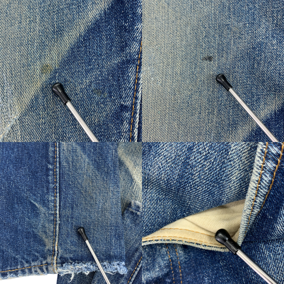 Levi's / リーバイス | 推定1960s〜 66前期 501 bigE usa製 vintage / ヴィンテージ 刻印6 スレキスタンプ セルビッチ デニムパンツ | 32 |