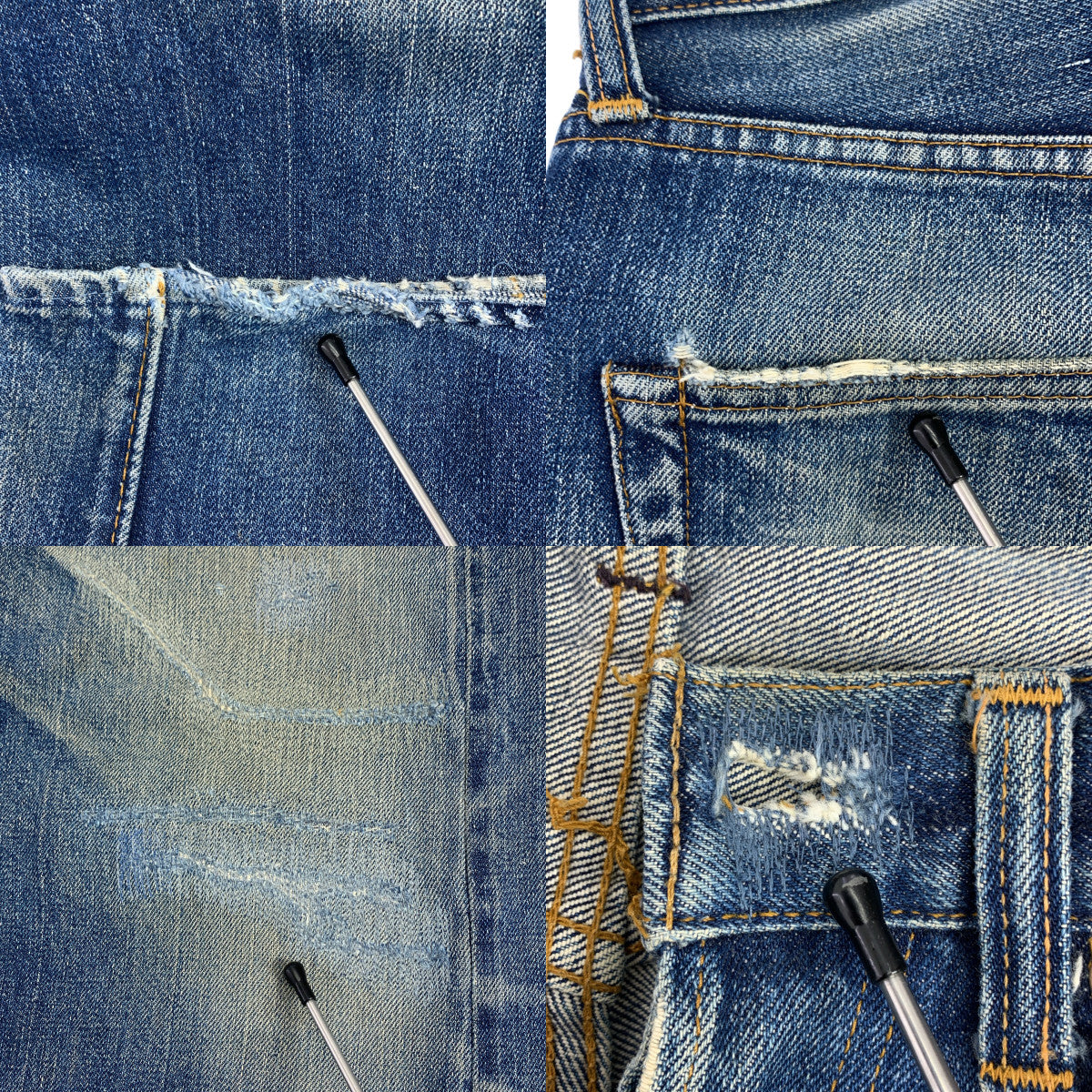 Levi's / リーバイス | 推定1960s〜 66前期 501 bigE usa製 vintage / ヴィンテージ 刻印6 スレキスタンプ セルビッチ デニムパンツ | 32 |