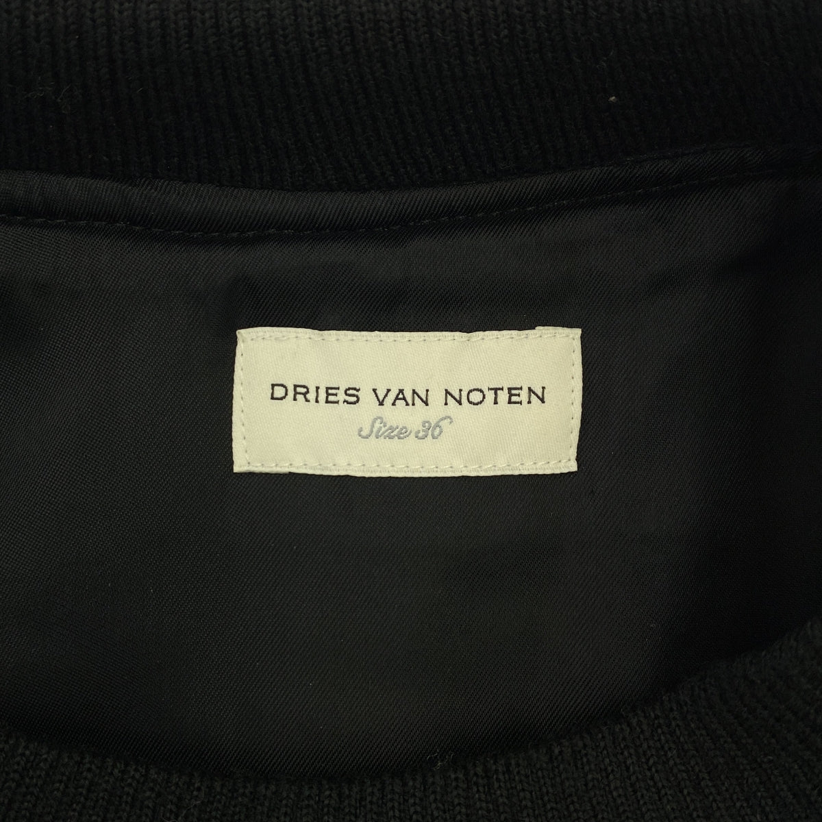 DRIES VAN NOTEN | 絎縫套頭洋裝 | 36碼 | 黑色 | 女款