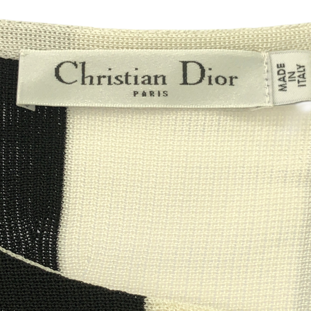 Christian Dior | Color Block Asymmetric Sleeveless Knit Top | Size 34 | Women's