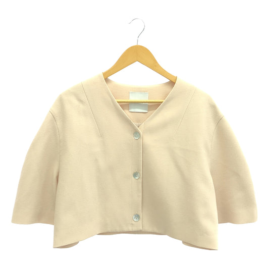 CLANE / クラネ | V NECK COCOON SHORT JACKET コクーン ショート ジャケット | 2 | レディース