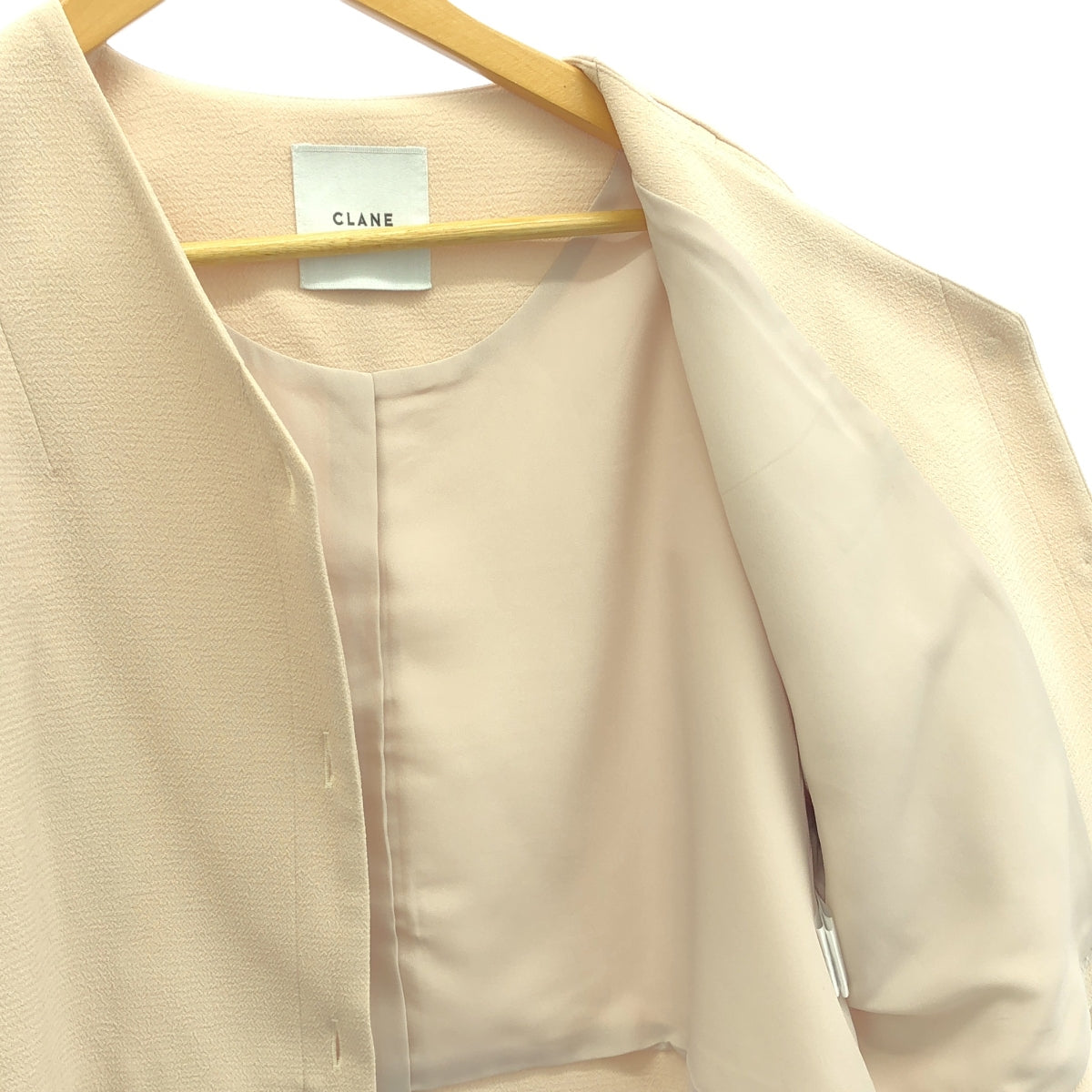 CLANE / クラネ | V NECK COCOON SHORT JACKET コクーン ショート ジャケット | 2 | レディース