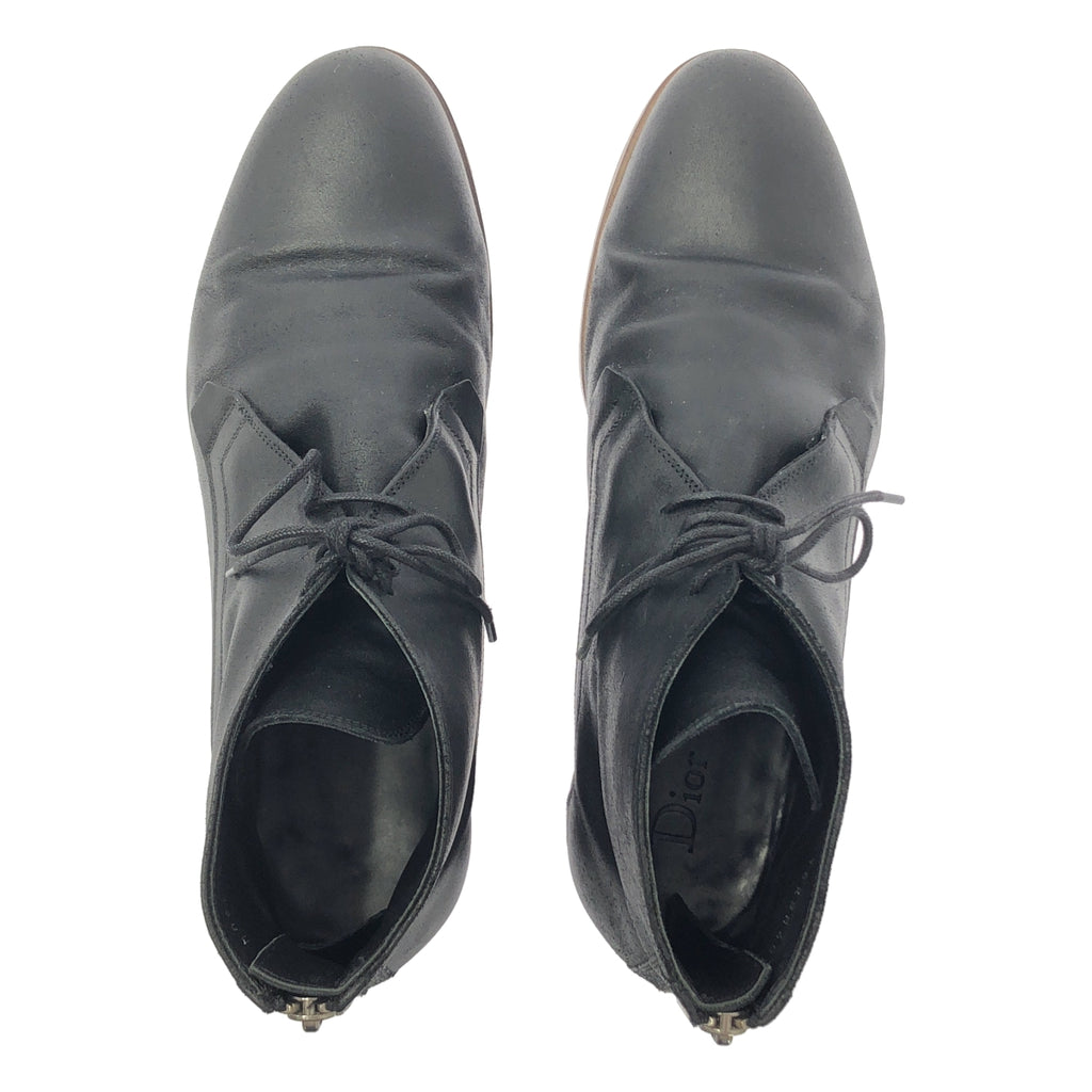 Dior Homme | 絨面革後拉鍊 Chukka 靴 | 尺寸 40 1/2 | 男款