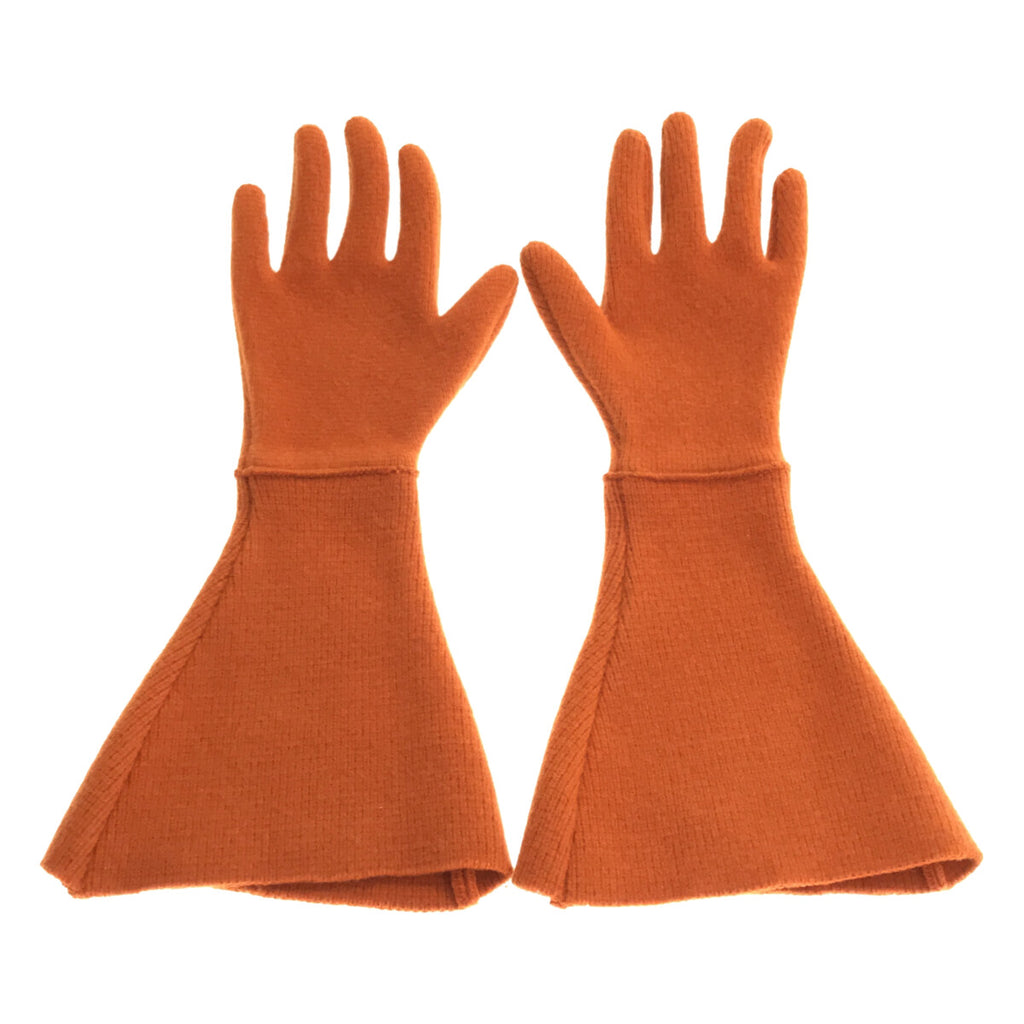 【美品】  MAISON EUREKA / メゾンエウレカ | ニットグローブ | オレンジ | レディース