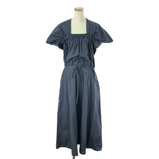 [Good Condition] T-mat Masaki-Paris | Drawstring Gathered Dress | 1 | Blue | Women's