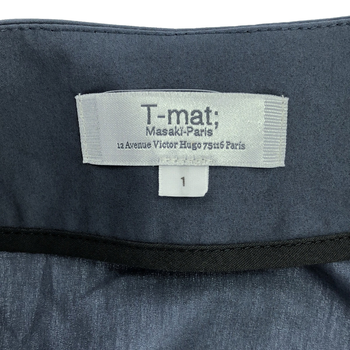 [品相良好] T-mat Masaki-Paris / T-mat Masaki Paris |抽繩褶皺連身裙 | 1 |藍色 |女性的