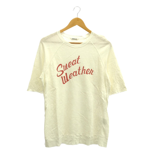 AURALEE / オーラリー | Sweat Weather / ロゴ スウェット Tシャツ カットソー | 4 | メンズ