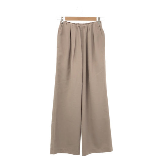 [New] aere | Gathered waist straight pants | 36 | Beige | Women's