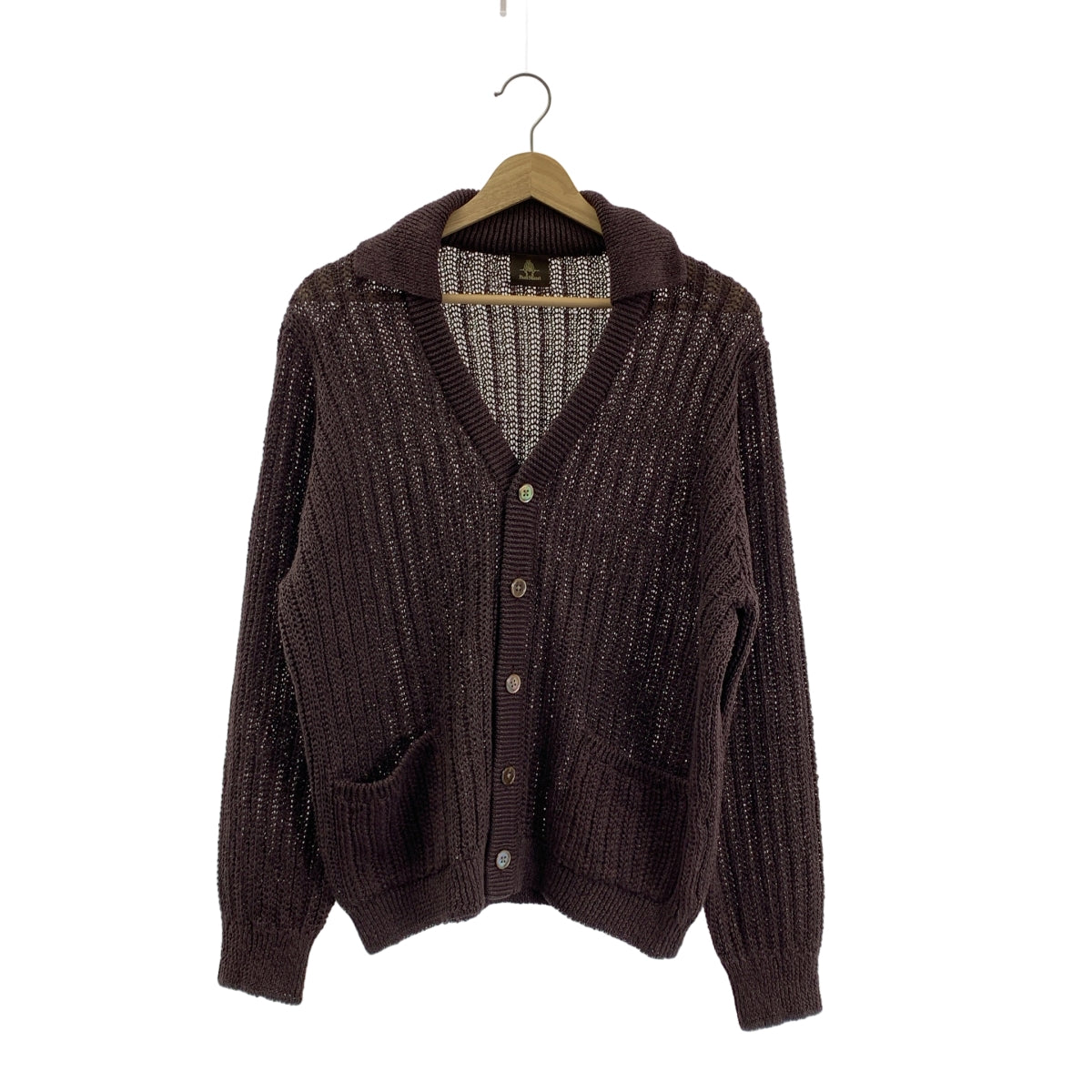 Paul Stuart / ポールスチュアート | 襟付き ニット カーディガン | 48 | メンズ