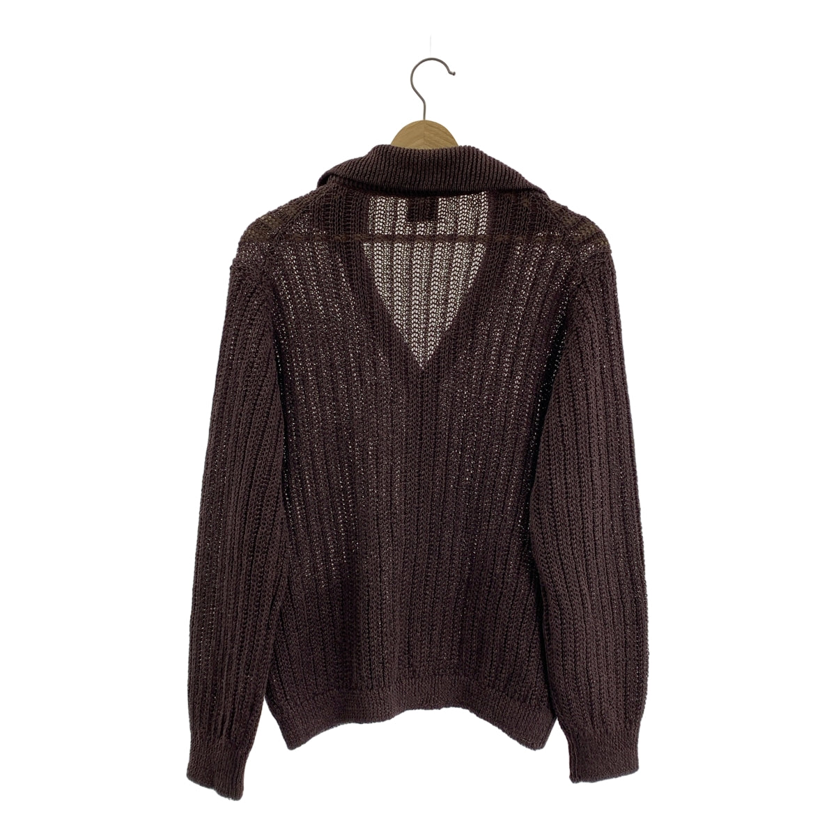 Paul Stuart / ポールスチュアート | 襟付き ニット カーディガン | 48 | メンズ